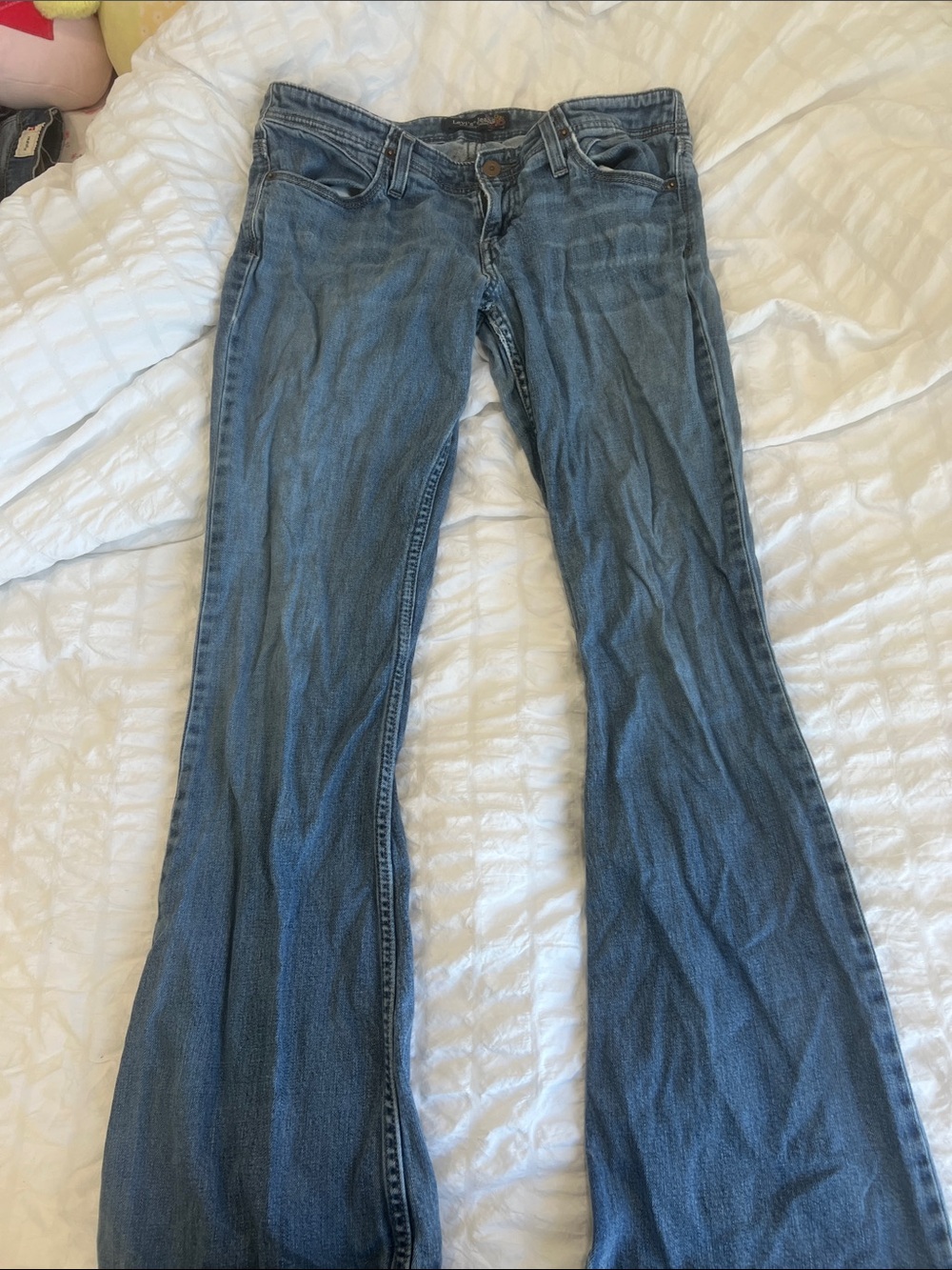 True Religion Medium Blue Flare Jeans
